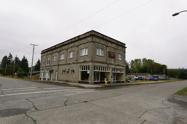Image is of the Bucoda Town Hall and Community Center located in Bucoda, Washington. Photograph taken on 2020-09-20T15:28:00Z.