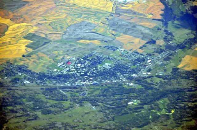 Aerial view of Cheney, Washington .