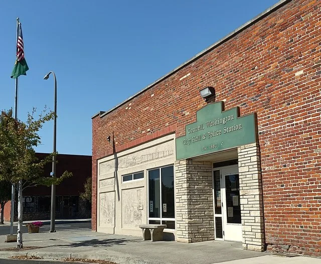 Connell City Hall and Police Station in Connell, Washington, United States