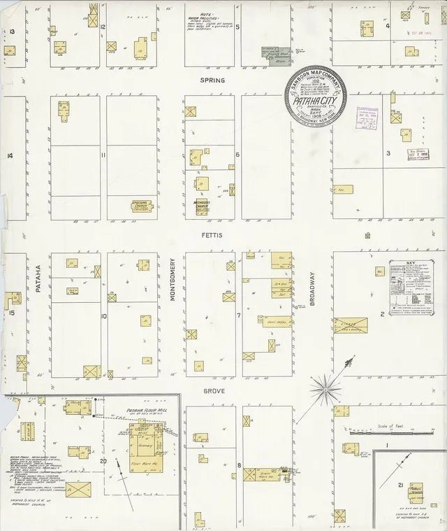 Sanborn Fire Insurance Map from Pataha City, Garfield County, Washington, 1908, Plate 0001