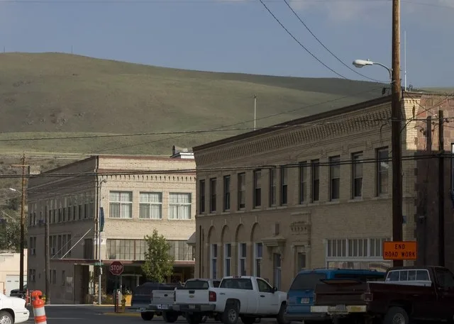 A photograph of Okanogan, Washington .