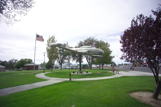Pioneer Park in Othello, Washington . It is the city’s oldest park, dating to 1912. The park features a T-33 jet honoring Othello’s relationship to a former nearby Air Force base.