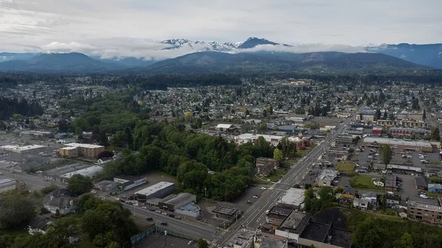 Port Angeles, WA looking south.