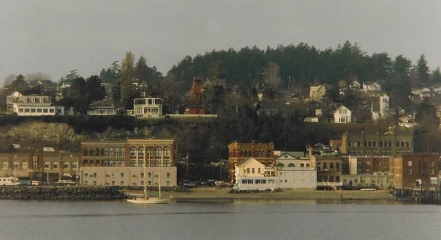 View from ferry to downtown Port Townsend, Washington.