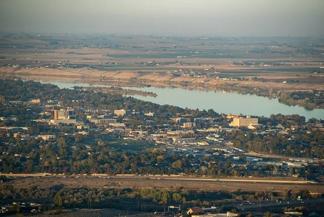Downtown Richland, next to the Columbia River.