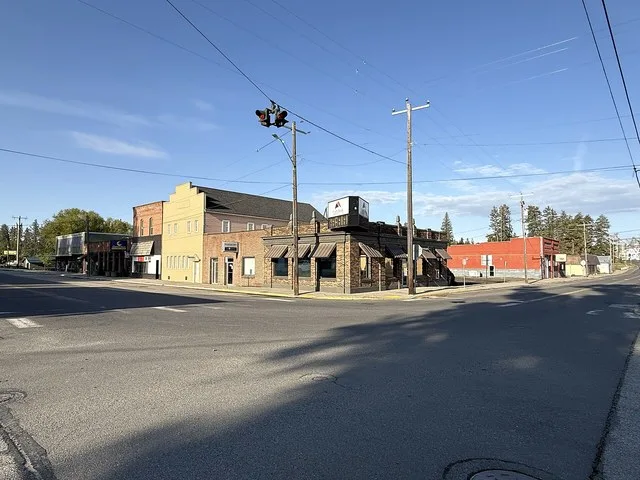 Main intersection in Rockford, Washington