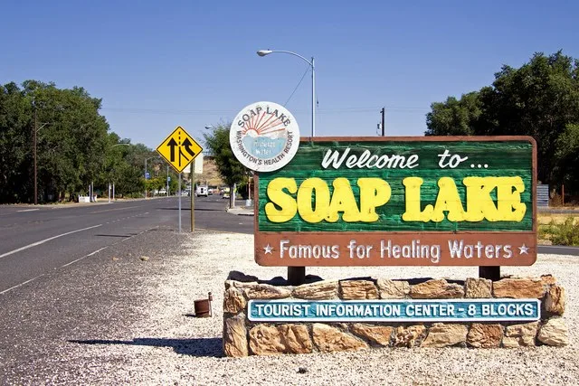 Welcome to Soap Lake Sign