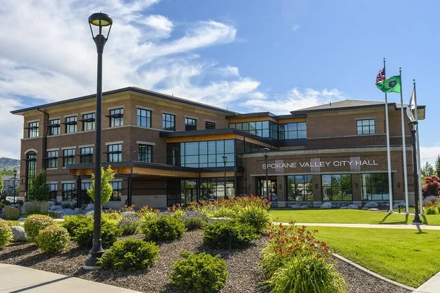 Spokane Valley City Hall as seen on July 21, 2022. See EXIF data for additional location/technical details.