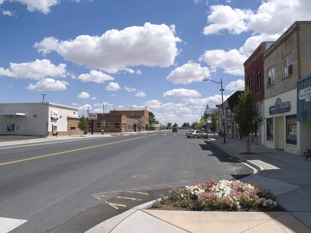 Downtown Wilbur, Washington .
