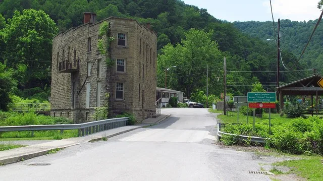 Jenkinjones Road in Anawalt, West Virginia.