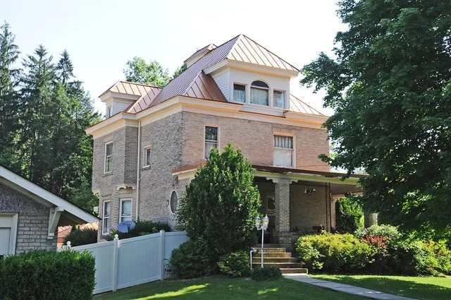 1911-1913 QUEEN ANNE BUILT OF SPECKLED BRICK; WILMOTH WAS EMPLOYED IN GRAFTON, TAYLOR COUNTY FOR THE GREENBRIER RAILROAD AT THE END OF THE 19THCENTURY. HE WAS MADE TIE INSPECTOR A...