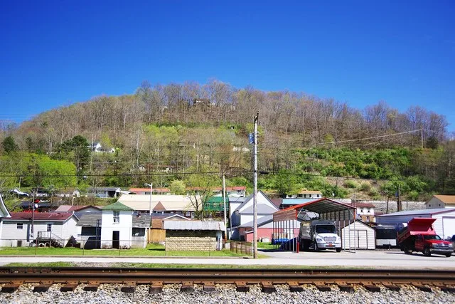Chapmanville, West Virgnia, United States, viewed from Garnet Avenue.