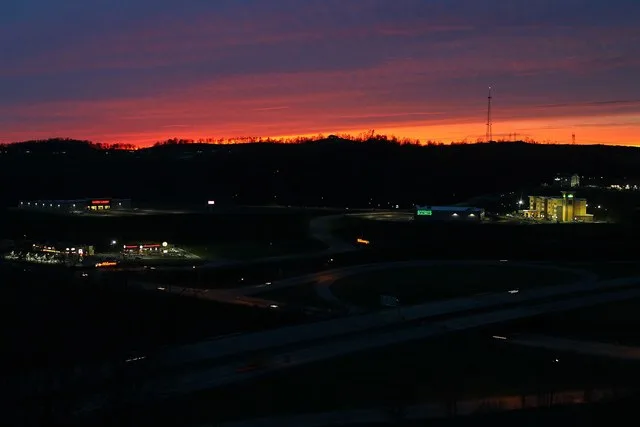 Sunset on Granville, West Virginia