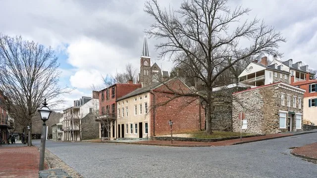 Historic Streetscape in Harpers Ferry, West Virginia