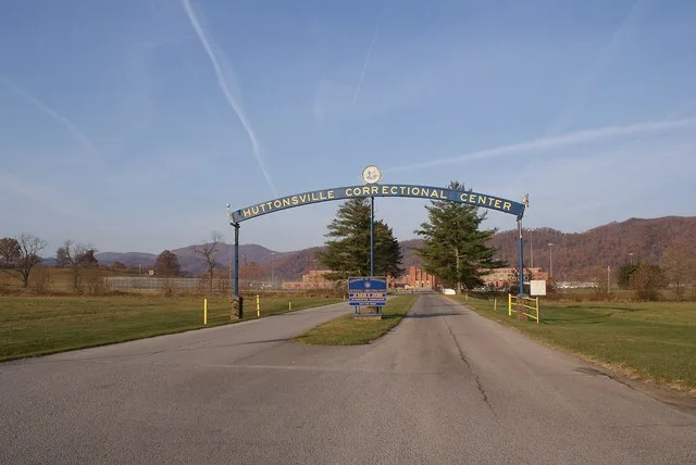The entrance to Huttonsville Correctional Center .