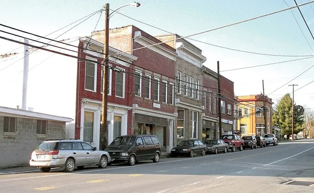 Main Avenue ( w:U.S. Route 19 ) in w:Jane Lew, West Virginia