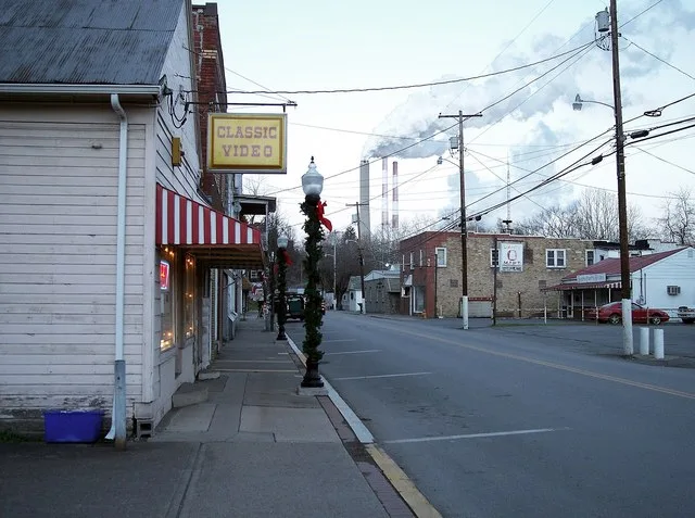 Main Street ( w:West Virginia Route 20 ) in w:Lumberport, West Virginia
