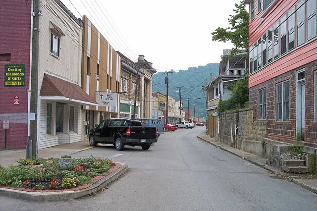 Main Street in w:Madison, West Virginia