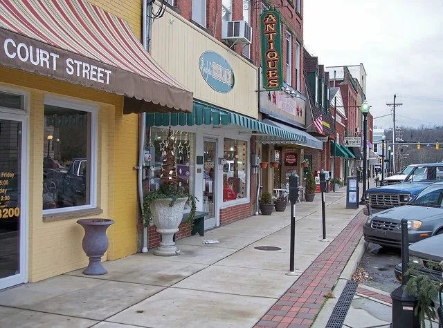 North Court Street in downtown Ripley, West Virginia ; part of the Ripley Historic District. This is an image of a place or building that is listed on the National Register of His...