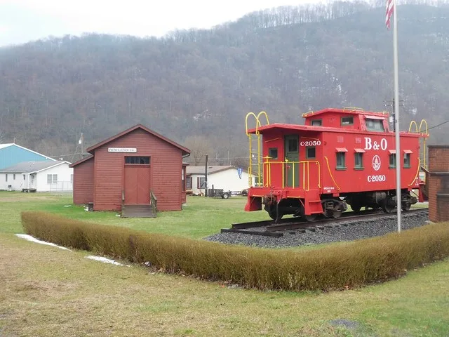 The former Amtrak station in Rowlesburg, West Virginia in March 2017.