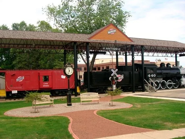 The Northwestern Railroad Park in Antigo