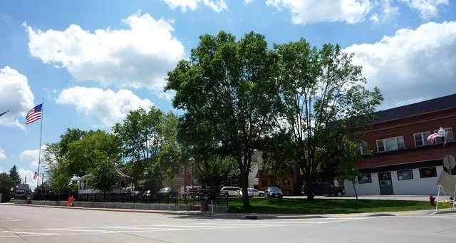 Downtown Athens, Wisconsin , USA.