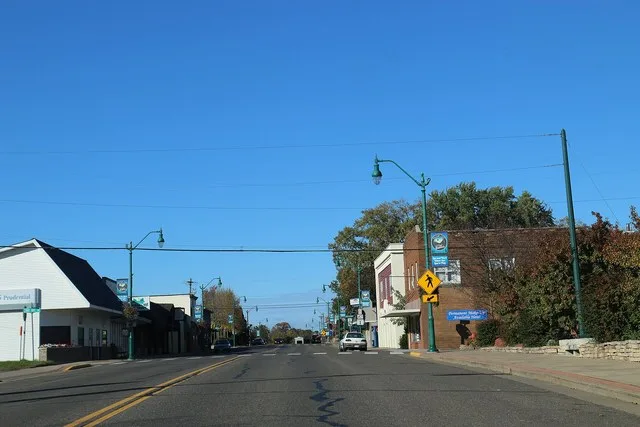 Downtown Balsam Lake on WIS46.