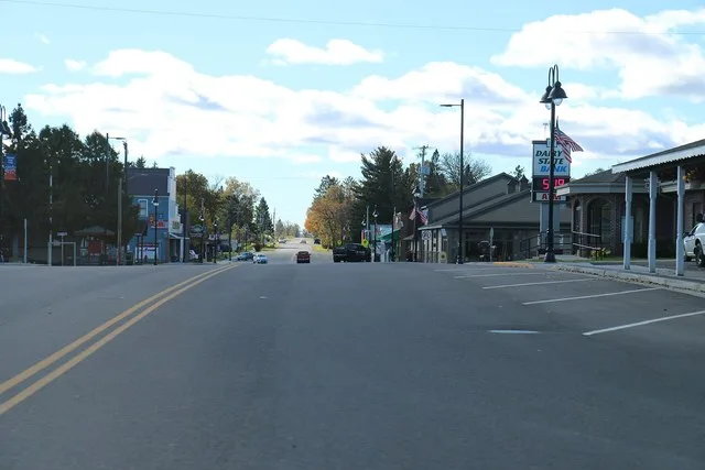 Downtown Birchwood, Wisconsin on WIS48