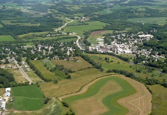 Aerial photo taken by B. Baillod on July 1, 2007.