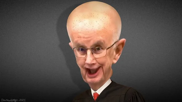 Judge Bruce Schroeder - Caricature