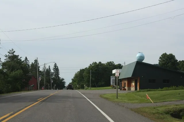 Looking south at w:Butternut, Wisconsin on Wisconsin Highway 13. This file was uploaded with Commonist .