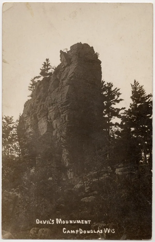 Devil's Monument, Camp Douglas, Wis