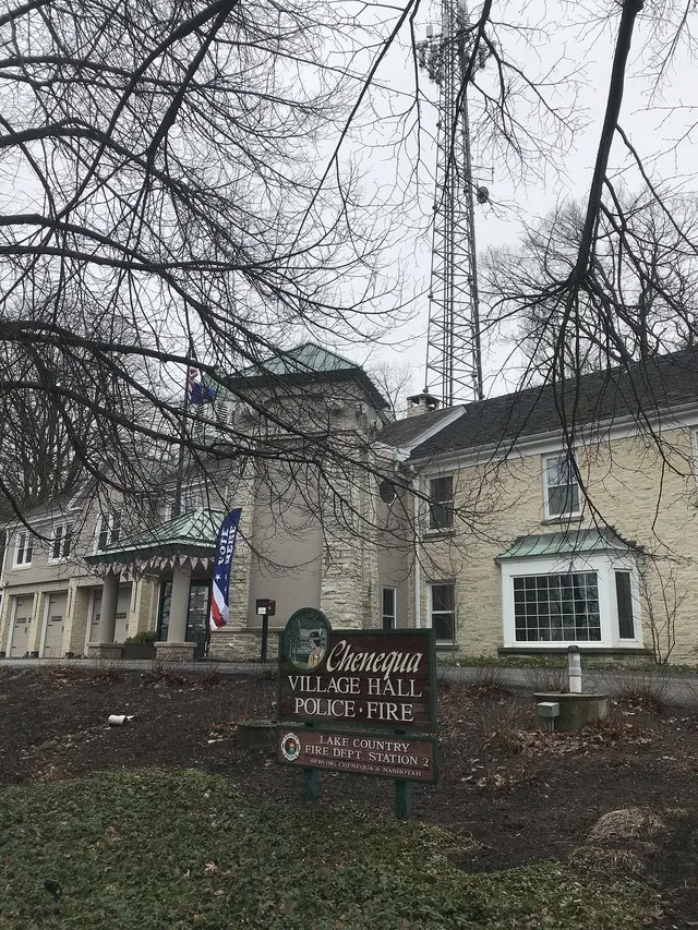 Village hall for Chenequa, Wisconsin, USA