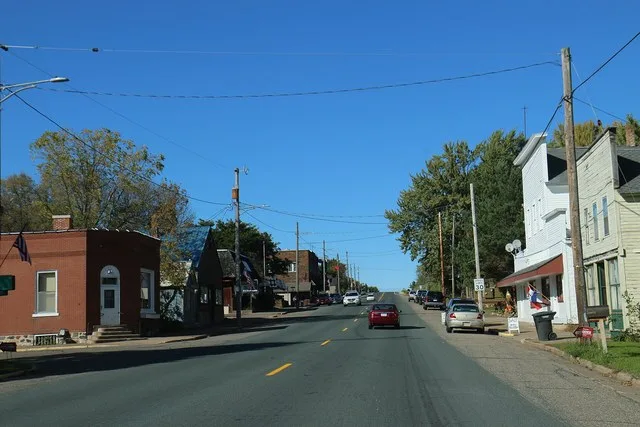Downtown Deer Park, Wisconsin on WIS46.