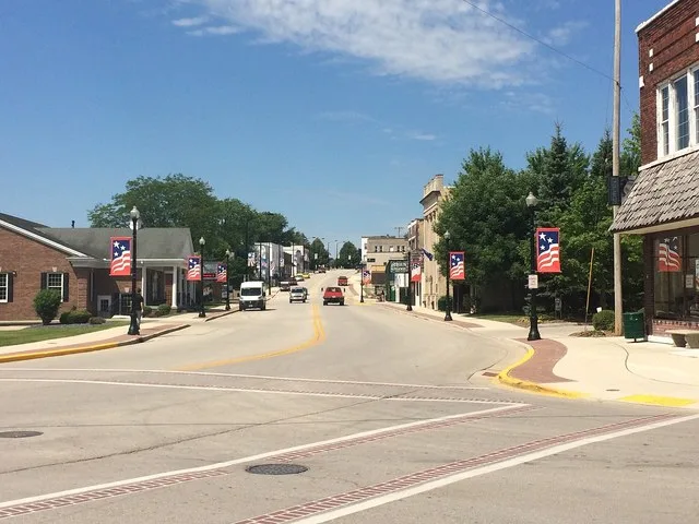 Downtown Denmark, Wisconsin.