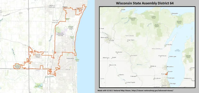 Wisconsin Assembly District 64, for the years 2012-2021, defined in 2011 Wisc. Act 43