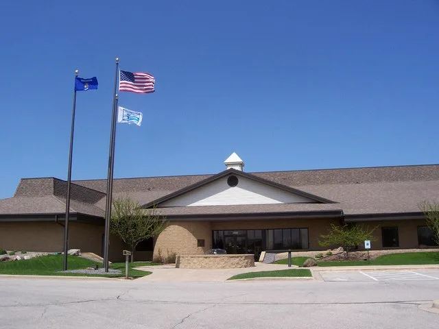 Looking north at the town hall for w:Menasha (town), Wisconsin , US.