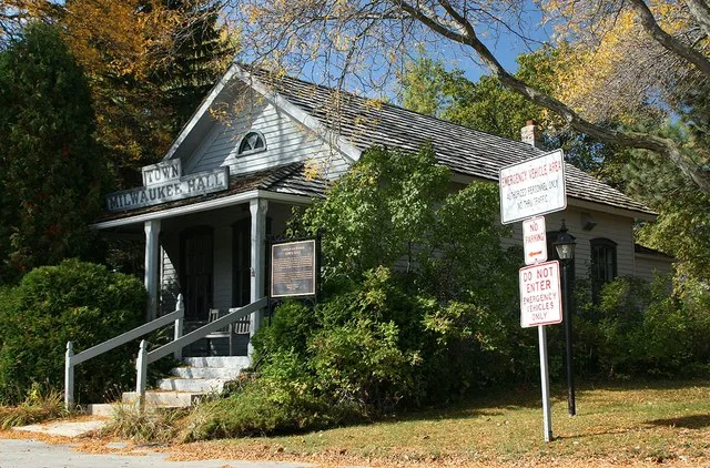 The Town of Milwaukee Town Hall, National Registered Historic Place in Glendale, Wisconsin.