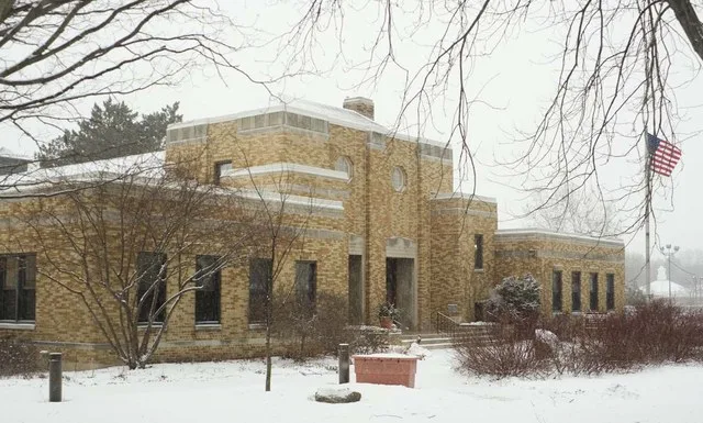 The Mequon Town Hall and Fire Station Complex, Registered Historic Place in Mequon, Wisconsin.