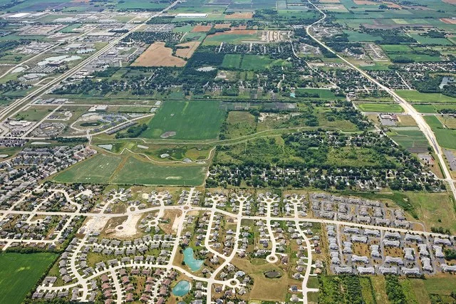 Aerial Image of Central Mount Pleasant,Wisconsin, U.S.