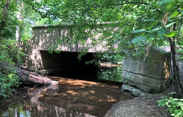 1904 interuban railway bridge, Muskego, Wisconsin