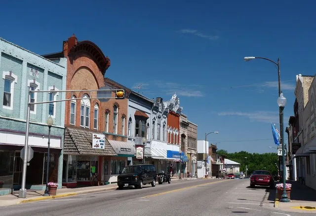 In the downtown of Neillsville, Wisconsin, many old brick buildings from as early as 1872 still serve businesses and customers. The downtown has been designated a historic distric...