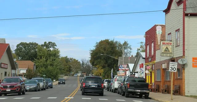 Downtown Nelson, Wisconsin on WIS35.