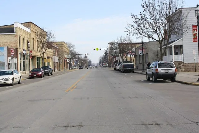 The w:Omro Downtown Historic District in w:Omro, Wisconsin along w:Wisconsin Highway 116 / w:Wisconsin Highway 21 . It is listed on the National Register of Historic Places. This...