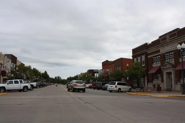 Looking east at downtown w:Tomahawk, Wisconsin . This file was uploaded with Commonist .