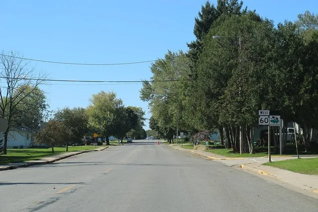 A photograph in Waukeza, Wisconsin on WIS60 and the Lower Wisconsin River Road Scenic byway