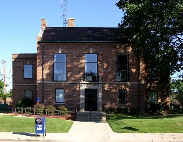 Village Hall and police station for the village of West Milwaukee, Wisconsin, USA