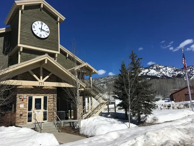 Town Hall at Star Valley Ranch, Wyoming, US